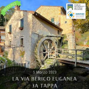 trekking escursione colli euganei berici via berico euganea cammino 3a tappa vicenza padova domenica 5 marzo 2023 federparchi lumignano mossano valle mulini grotta san bernardino