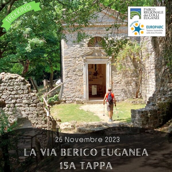 trekking escursione colli euganei berici via berico euganea nuovo cammino 15a tappa vicenza padova domenica 26 novembre 2023 teolo monte madonna rovolon castello vaneza saccolongo