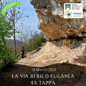trekking escursione colli euganei berici via berico euganea cammino 4a tappa vicenza padova domenica 19 marzo 2023 federparchi barbarano zovencedo grancona casa rupestre monte cengia
