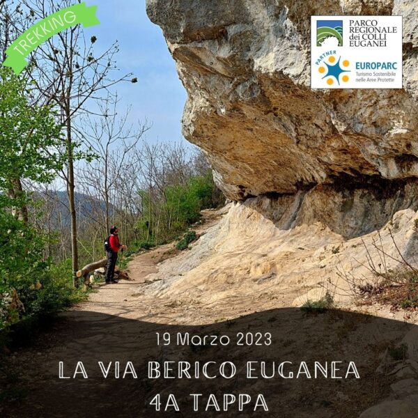 trekking escursione colli euganei berici via berico euganea cammino 4a tappa vicenza padova domenica 19 marzo 2023 federparchi barbarano zovencedo grancona casa rupestre monte cengia
