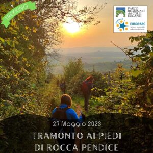 trekking escursione colli euganei rocca pendice cascata schivanoia passo vento colle barbarossa teolo primavera sabato pomeriggio 27 maggio 2023 europarc federparchi ok