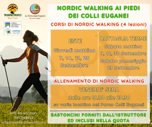 nordic walking settembre ways 2023 colli euganei terme euganee padova battaglia terme abano este oasi restara parco inps villa bembiana ok