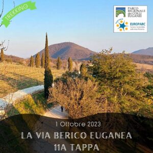 trekking escursione colli euganei berici via berico euganea nuovo cammino 11a tappa vicenza padova domenica 1 ottobre 2023 valsanzibio fasolo cinto euganeo valnogaredo cortelà