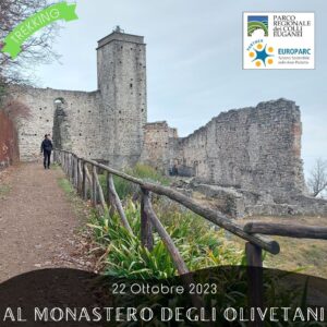 trekking escursione colli euganei tramonto monte venda baiamonte castelnuovo monastero olivetani alta via domenica 22 ottobre 2023 pomeriggio europarc federparchi