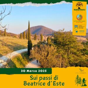 trekking escursione colli euganei este baone api apicoltori miele villa beatrice valle san giorgio beatrice d'este domenica 30 marzo mattina 2025 veneto unesco