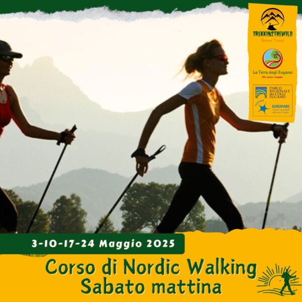 nordic walking corso camminata nordica trekking escursione colli euganei istruttore ways battaglia terme euganee parco lezioni teoria pratica sabato mattina maggio 2025 ok