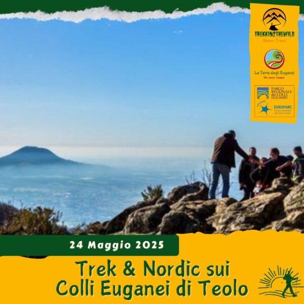 trekking escursione escursionismo nordic walking camminata nordica colli euganei teolo passo fiorine monte grande madonna aperitivo colli euganei sabato 24 maggio 2025 pomeriggio