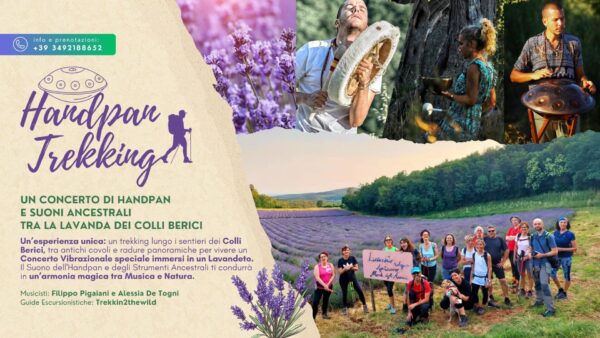 handpan trekking lavanda lavandeto colli berici filippo pigaiani 14 giugno 2025 trekking escursione covoli villaga