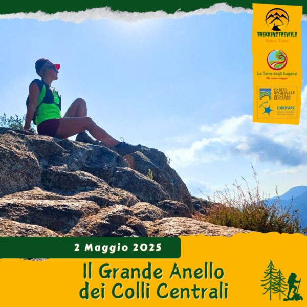 trekking escursione colli euganei anello colli centrali monte venda teolo pirio rocca pendice sentiero naturalistico venerdì 2 maggio 2025 europarc federparchi unesco
