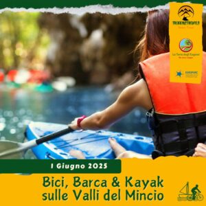 cicloturismo ciclo-escursione bici noleggio mincio fiume mantova grazie valli kayak barca domenica 1 giugno 2025 lombardia pomeriggio