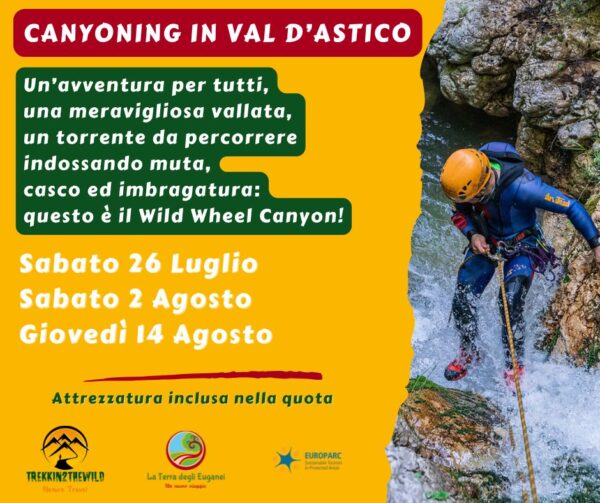 CANYONING VAL ASTICO VENETO TORRENTISMO GUIDA ALPINA DIEGO DELLAI MONTAGNA 360° ESTATE 2025