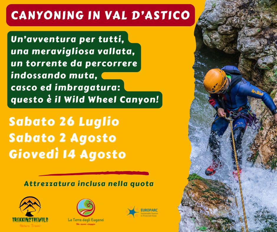 CANYONING VAL ASTICO VENETO TORRENTISMO GUIDA ALPINA DIEGO DELLAI MONTAGNA 360° ESTATE 2025