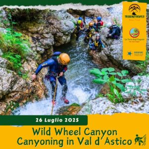 canyoning torrente val astioc guida alpina diego dellai calate tuffi corda sabato 26 luglio 2025