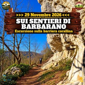 trekking escursione colli berici barbarano mossano domenica 29 novembre 2026 unesco vicenza veneto