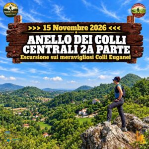trekking escursione colli euganei anello centrali teolo foliage domenica 15 novembre 2026 veneto