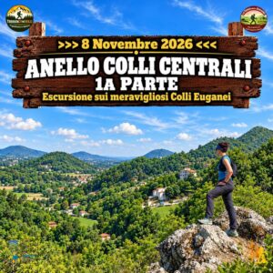 trekking escursione colli euganei anello centrali teolo foliage domenica 8 novembre 2026 veneto