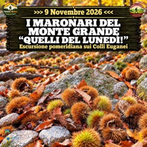 trekking escursione maronari monte grande colli euganei terme lunedì 9 novembre 2026 pomeriggio veneto