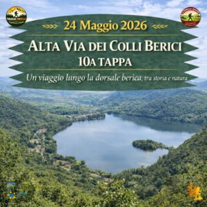 trekking escursione cammino alta via colli berici pianezze fimon nanto vicenza 10a tappa domenica 24 maggio 2026 veneto