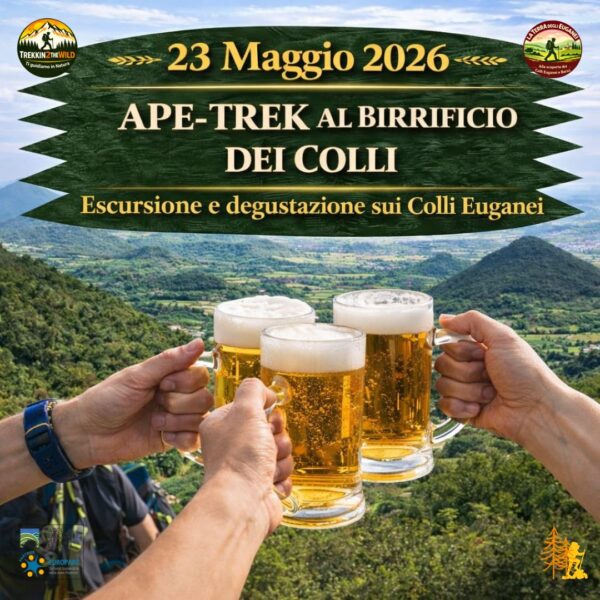 trekking escursione colli euganei birrificio agricolo busa briganti valnogaredo sabato 23 maggio 2026 veneto pomeriggio