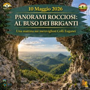 trekking escursione colli euganei ginestre monte cinto euganeo buso briganti domenica 10 maggio 2026 unesco mattina