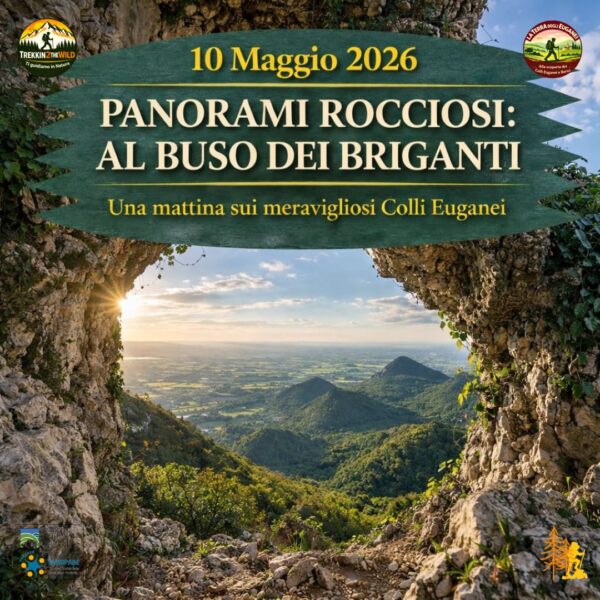 trekking escursione colli euganei ginestre monte cinto euganeo buso briganti domenica 10 maggio 2026 unesco mattina