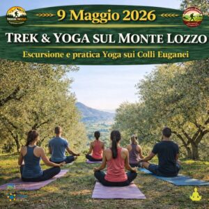 trekking escursione colli euganei yoga monte lozzo atestino valbona sabato 9 maggio 2026 pomeriggio veneto